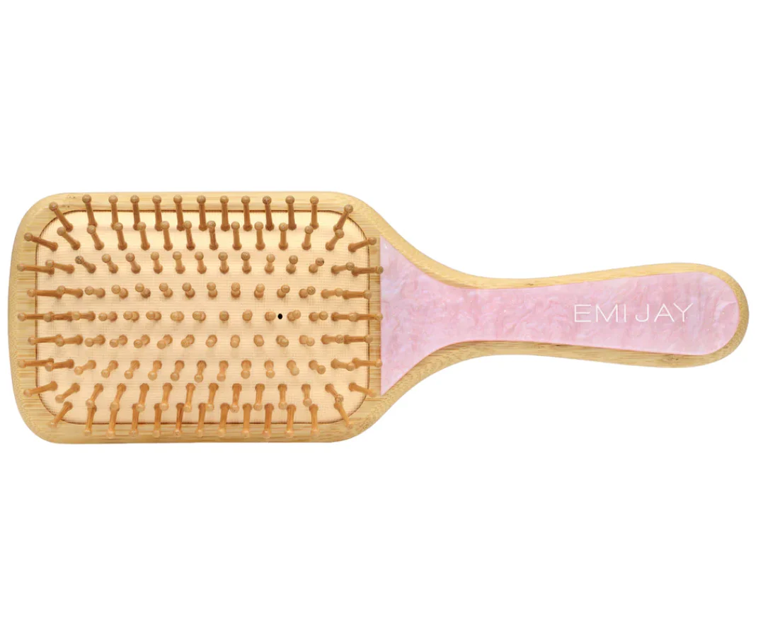 Bamboo Paddle Brush In Pink Sugar - Image 2