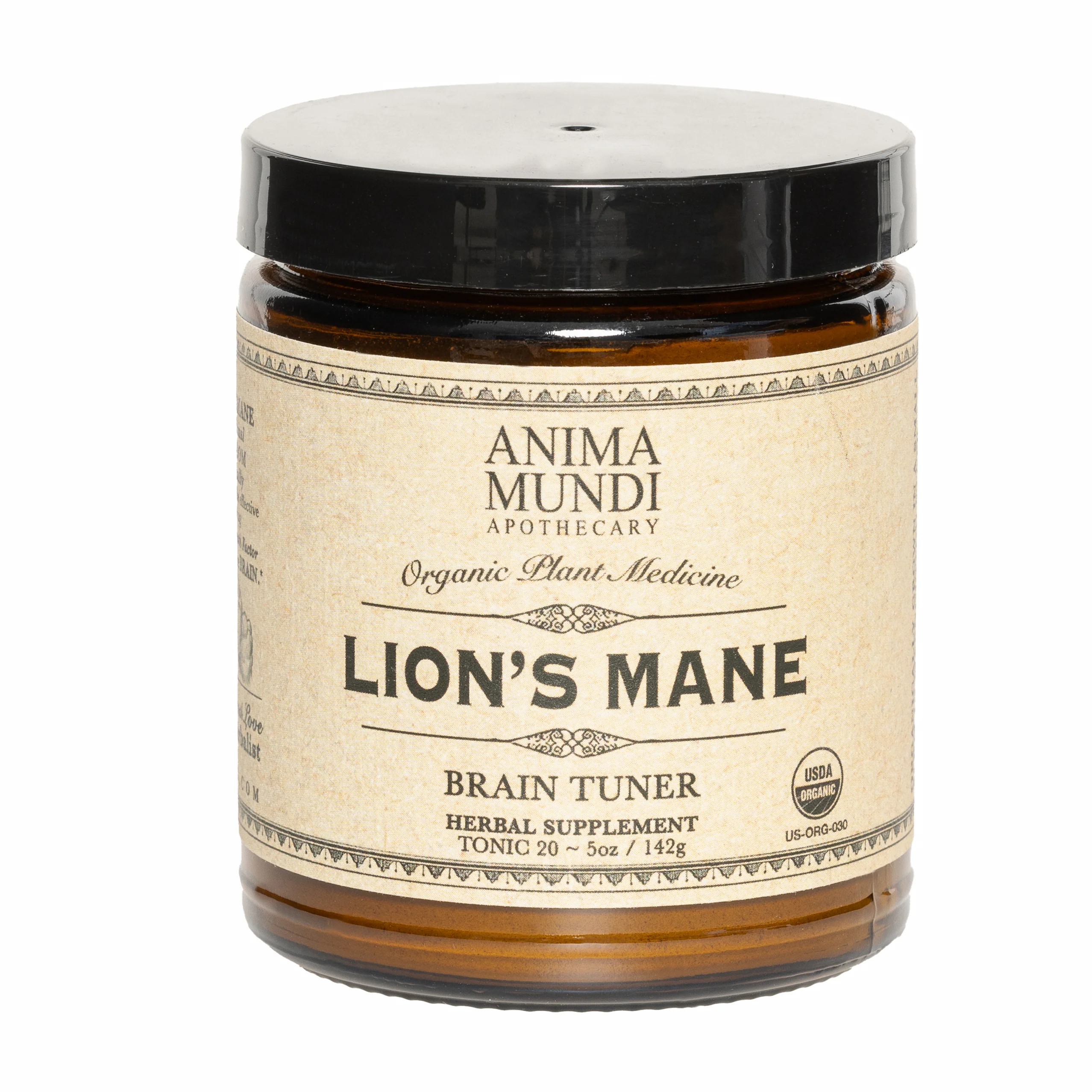 LION'S MANE: 100% Organic, Brain + Cognition, 12-14% Beta-glucans