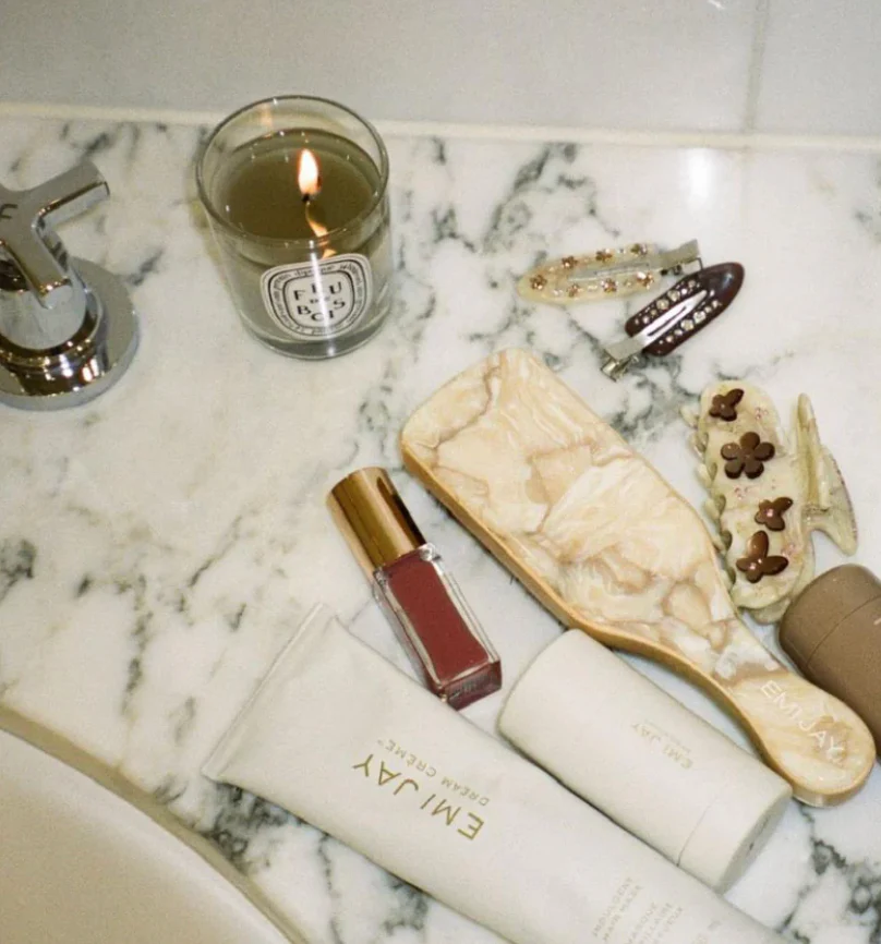 Mini Boar Bristle Brush In Chantilly - Image 3
