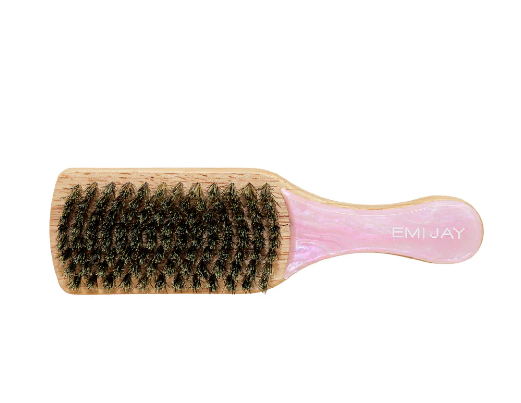 Mini Boar Bristle Brush In Pink Sugar - Image 2