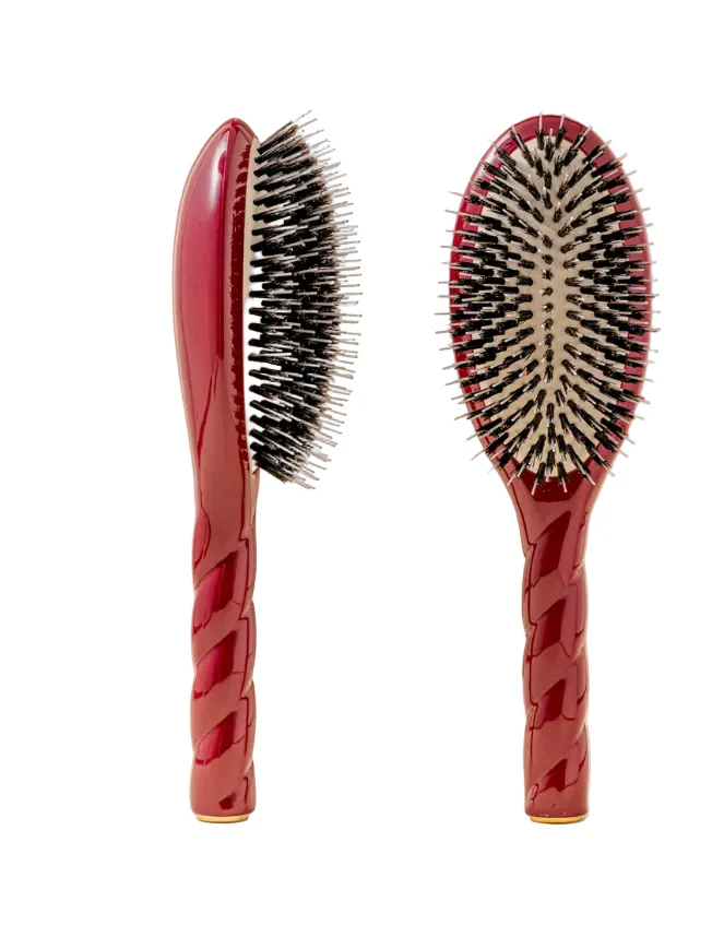 N.02 Large The Care & Detangling Hairbrush CHERRY RED