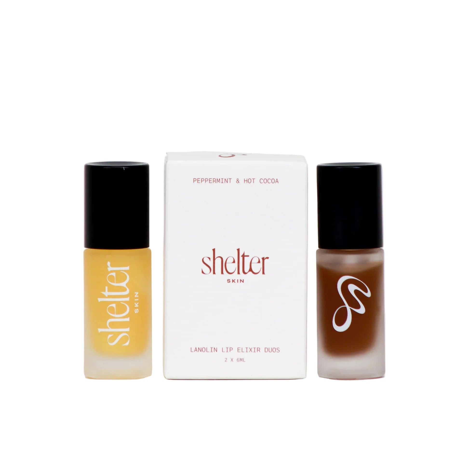 Peppermint & Hot Cocoa Lip Elixir Duo