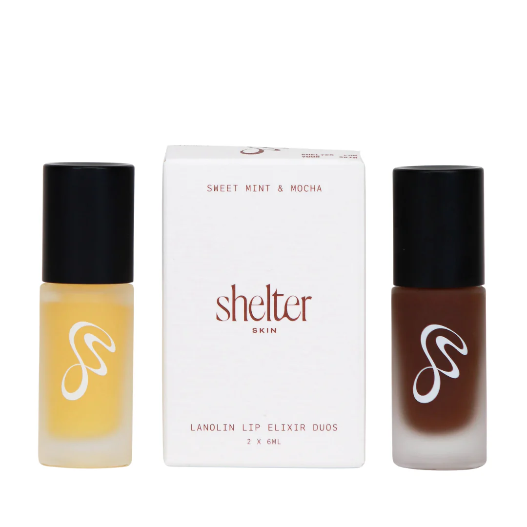 Sweet Mint & Mocha - Lanolin Lip Elixir Duo