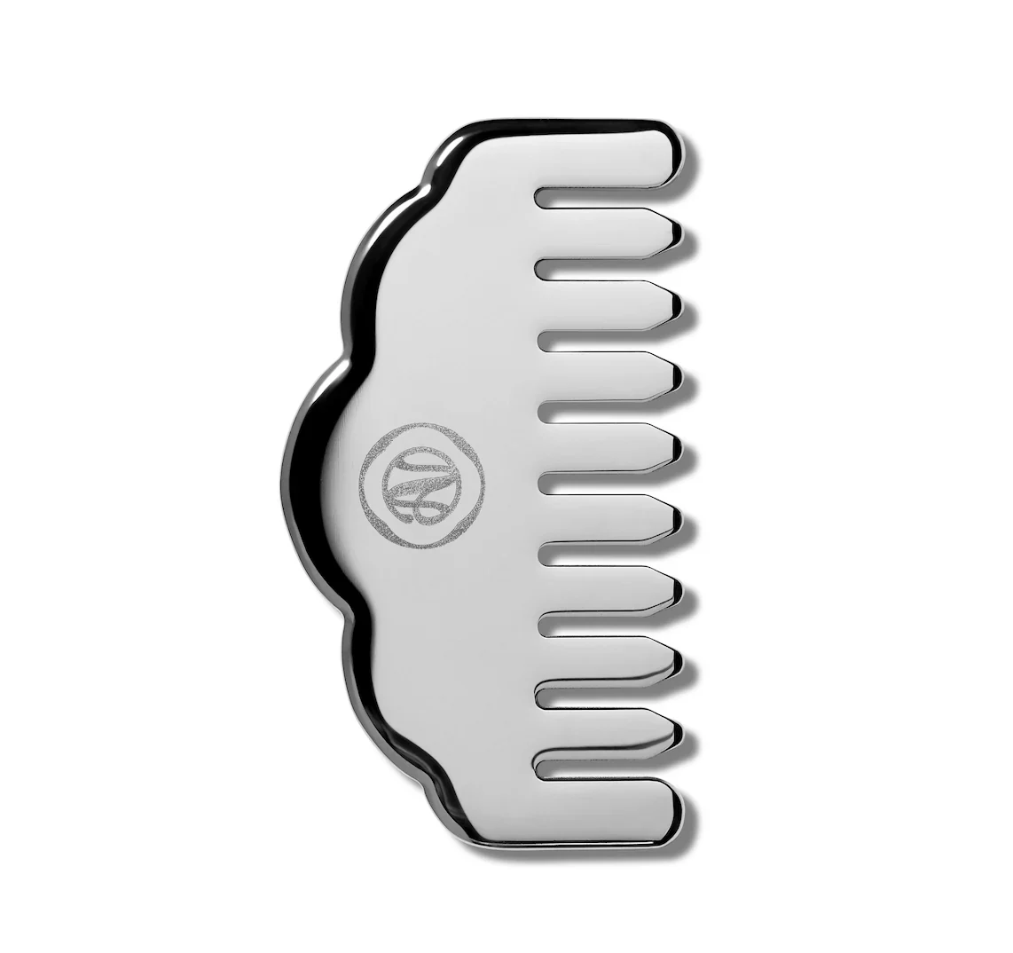 stainless steel gua sha stimulating scalp comb - Image 2