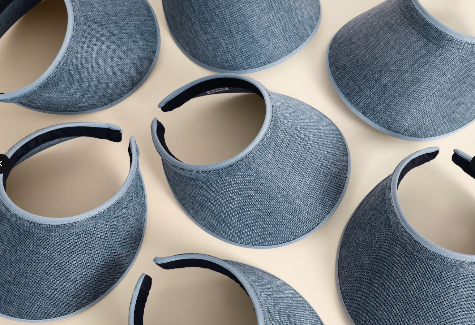 Wide Brim Visor - Denim - Image 2